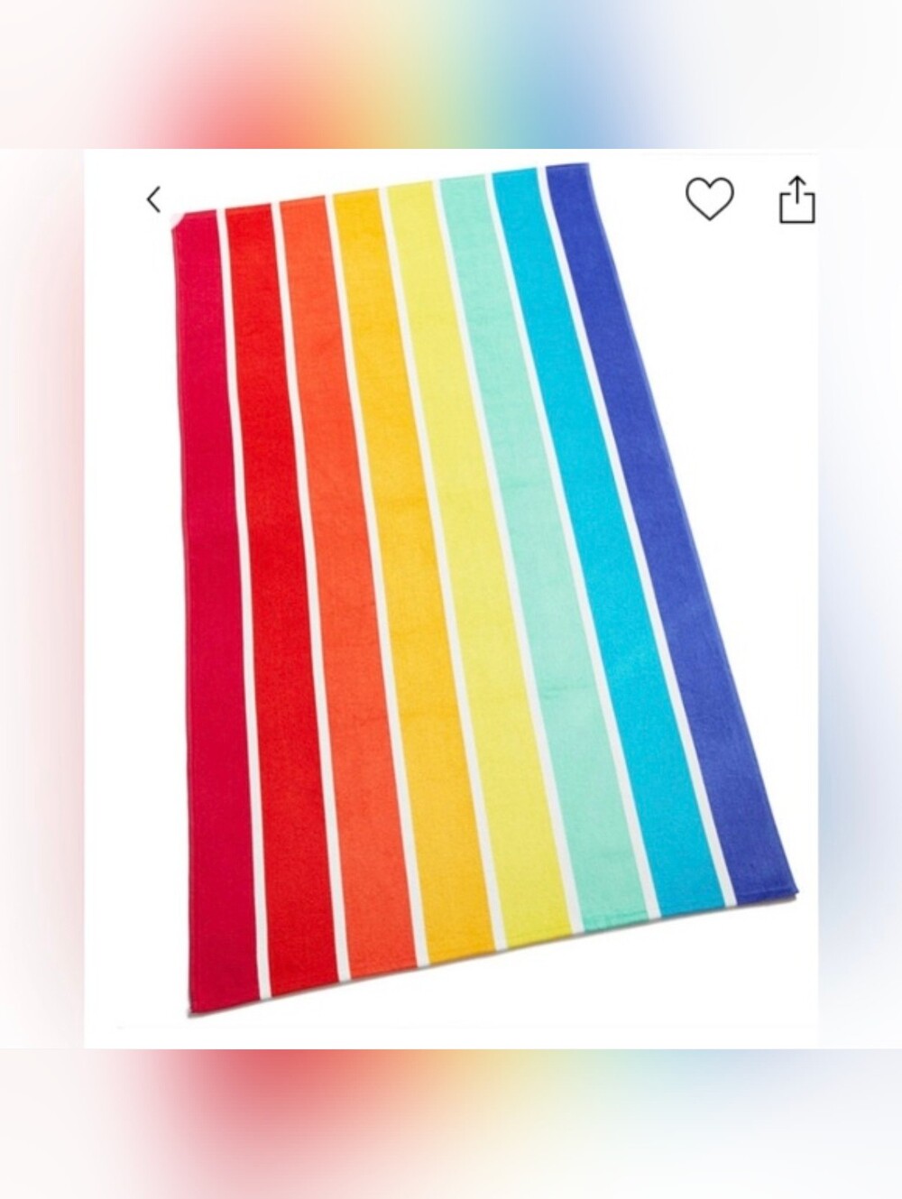 Rainbow Beach Towel Pride